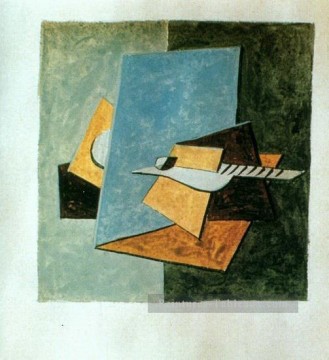 Guitare3 1912 cubisme Pablo Picasso Peinture à l'huile